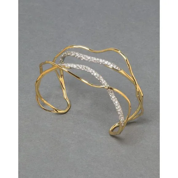 Alexis Bittar Solanales Crystal Cuff Bracelet - Champagne - 50200 - Picture 3 of 14